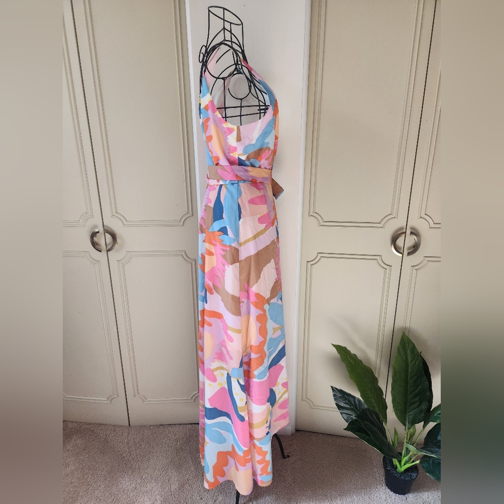 AQUA Exclusive To Bloomingdales Colorful Floral Wrap Dress - Picture 11 of 16